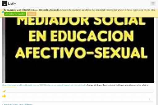 Curso Sexualidad | A Listly List