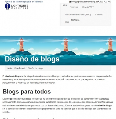 Dise�o de blogs en Valencia