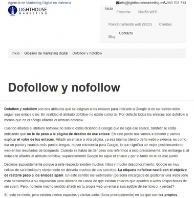 Definici�n de dofollow y nofollow