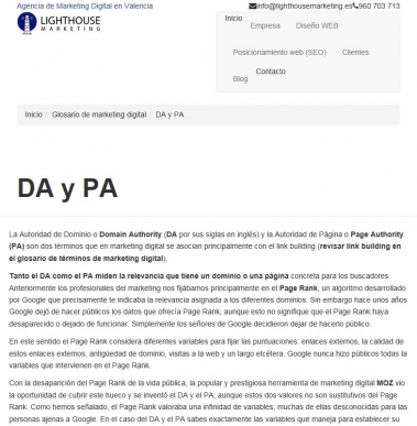 Definici�n de DA y PA