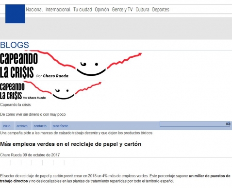 M�s empleos verdes en el reciclaje de papel y cart�n |  Capeando la crisis