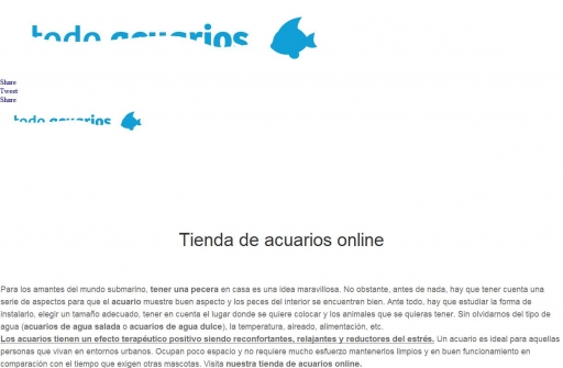 Tienda de acuarios y peceras online | TodoAcuarios
