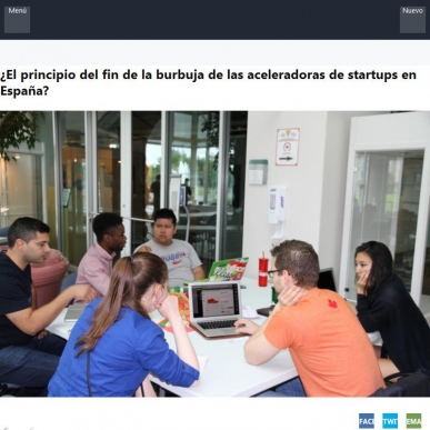 �El principio del fin de la burbuja de las aceleradoras de startups en Espa�a?