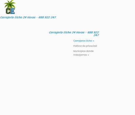 Cerrajeros Elche - LOS + BARATOS - Servicios 24 horas