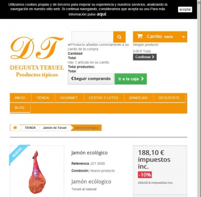 Comprar jam�n serrano ecol�gico