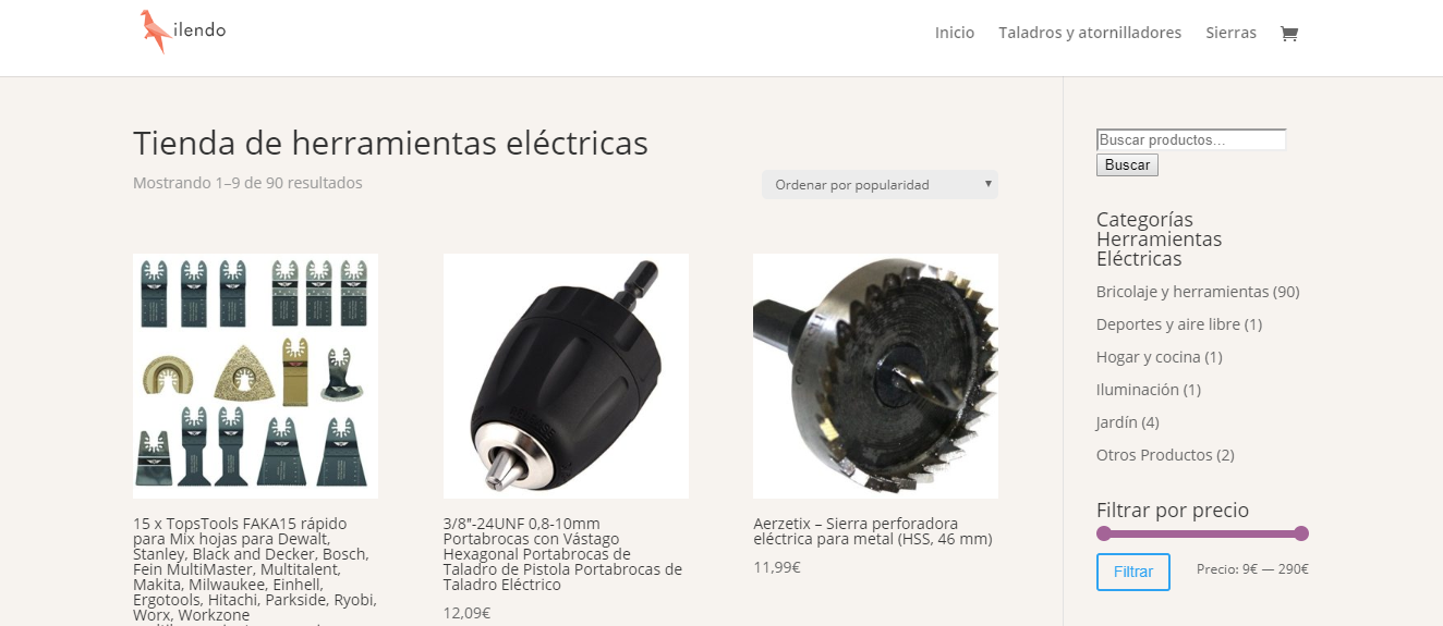 Tienda de Herramientas El�ctricas Online Zilendo