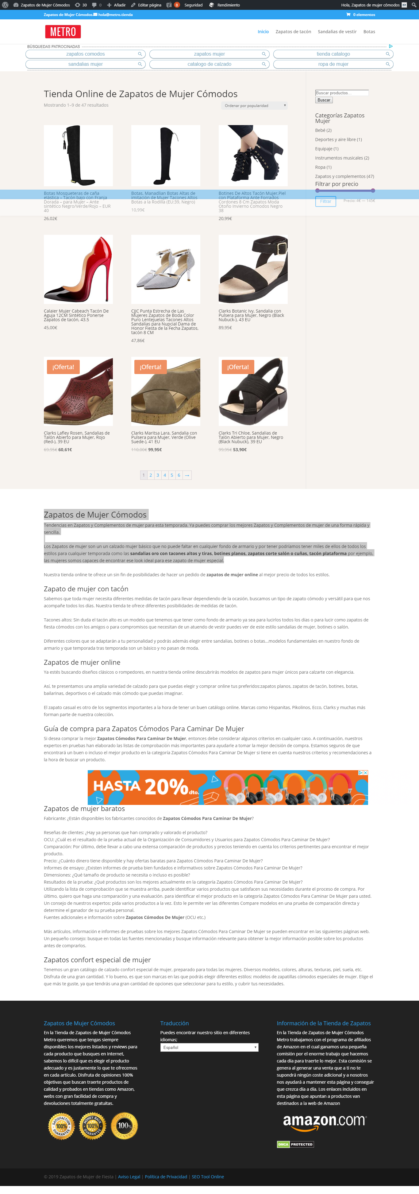 Zapatos de Mujer C�modos