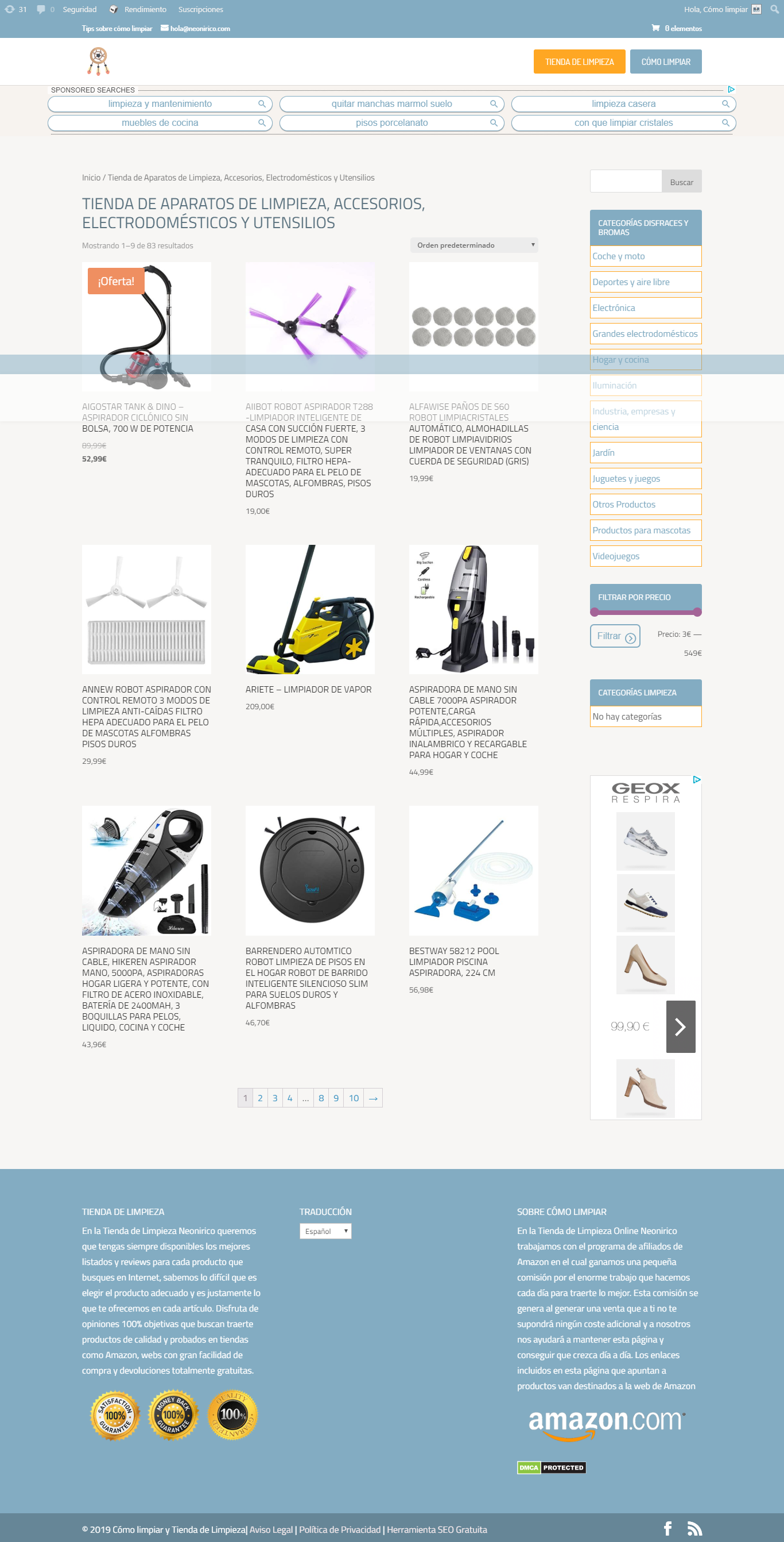 C�mo limpiar y tienda de limpieza