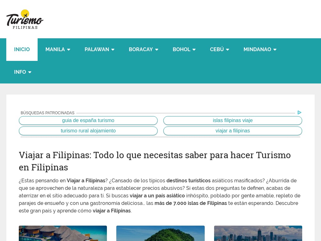 Turismo �tico y responsable en Filipinas