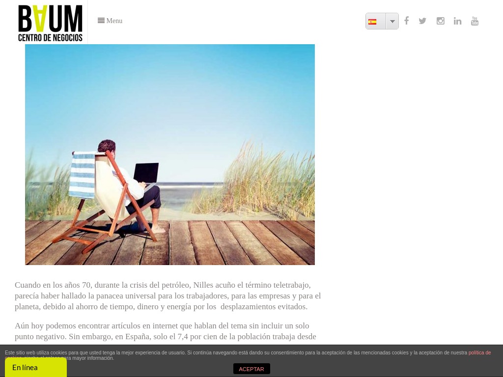 Pros y Contras del Teletrabajo | Baum Centro de Negocios On Office