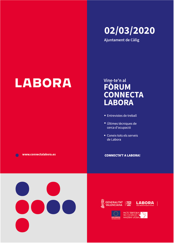 Connecta Labora. FORUM CALIG 2/03/20 .  Obsedi Maestrat Litoral