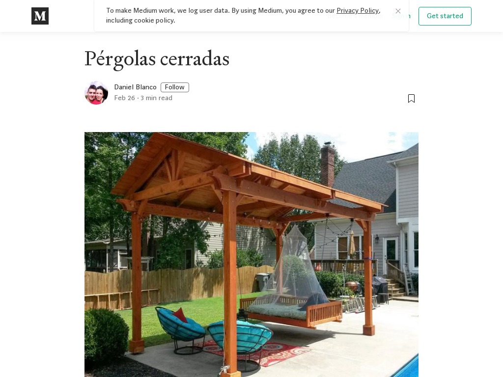 Pergolas cerradas - Daniel Blanco - Medium