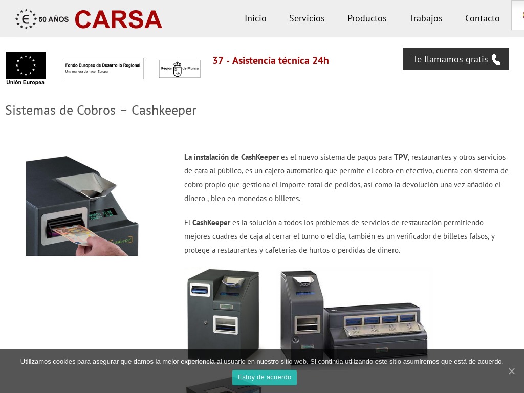 Instalaci�n de CashKeeper - Balanzas Carsa