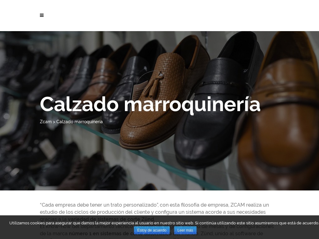 M�quinas de corte autom�tico para calzado y marroquiner�a - ZCAM