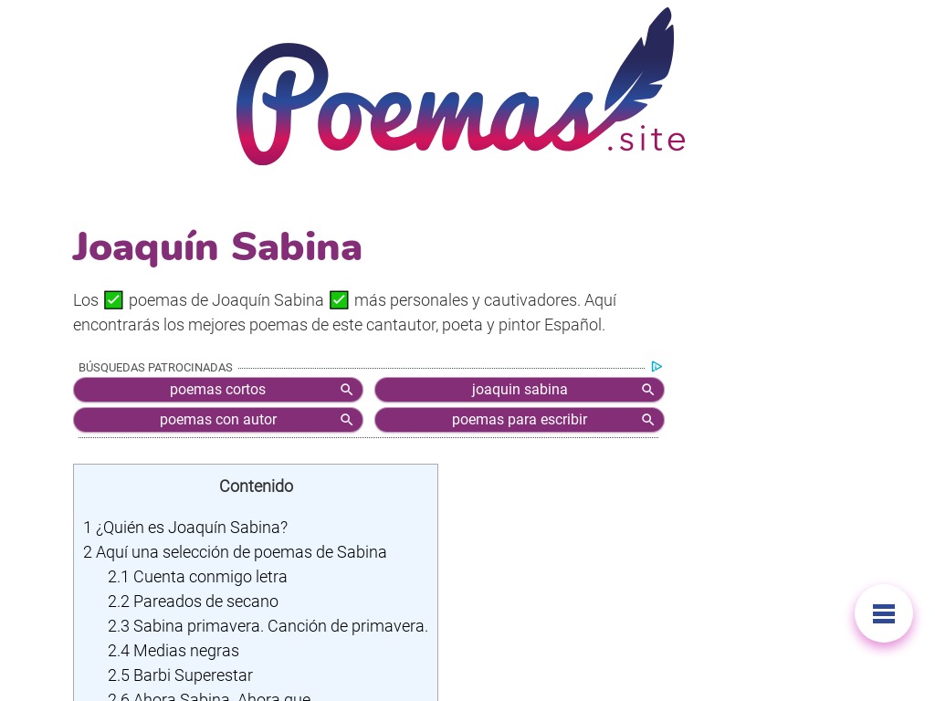 Poemas Joaqu�n Sabina