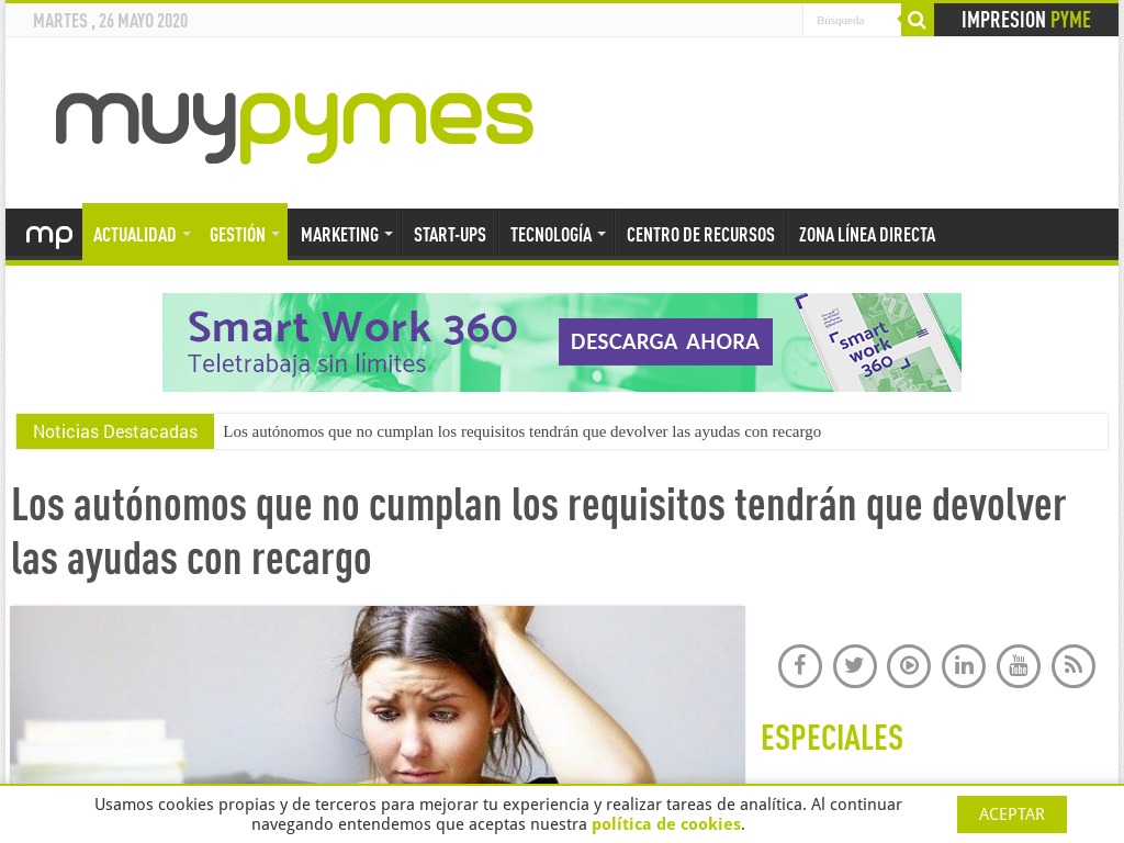 Los aut�nomos que no cumplan los requisitos tendr�n que devolver las ayudas con recargo