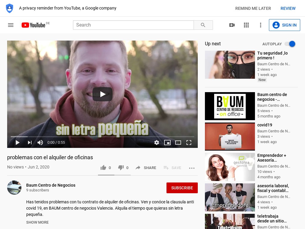 Problemas con el alquiler de oficinas - YouTube