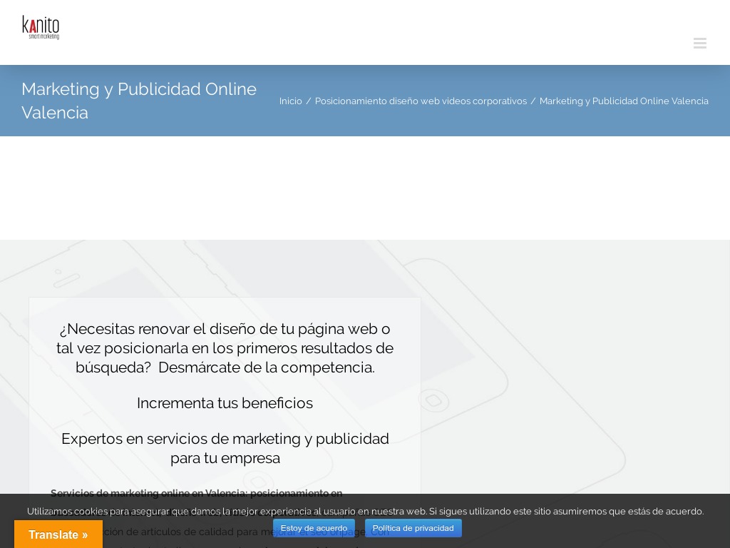 Dise�o web Valencia - Posicionamiento web Valencia