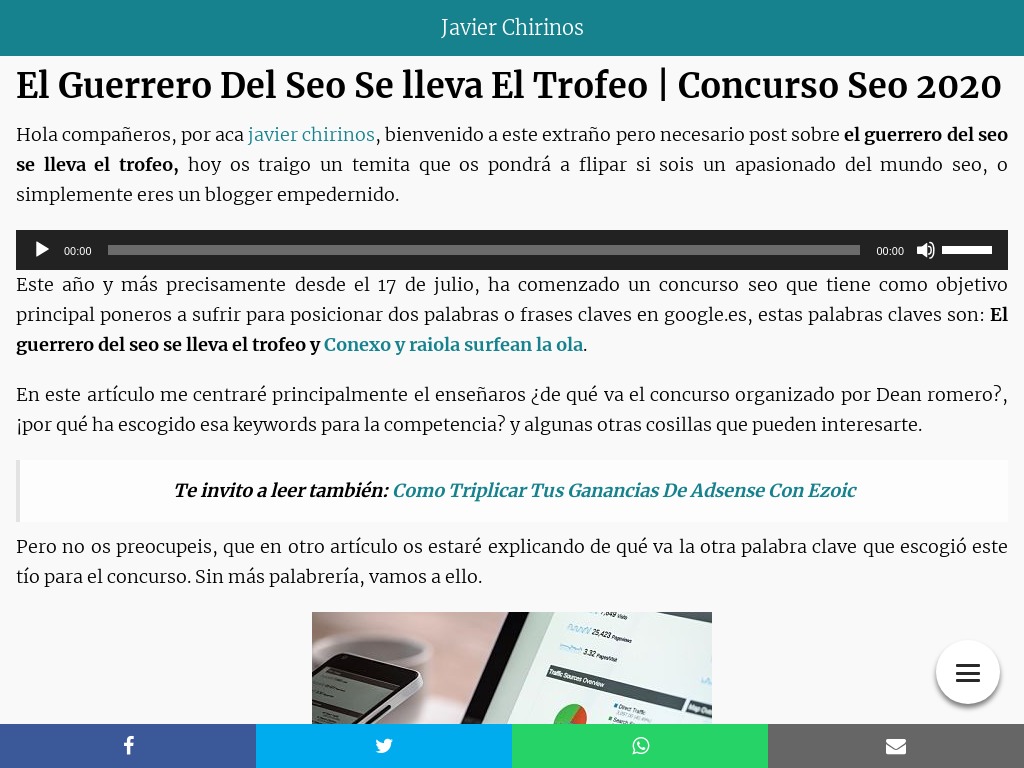 El Guerrero Del Seo Se Lleva El Trofeo | Concurso Seo 2020