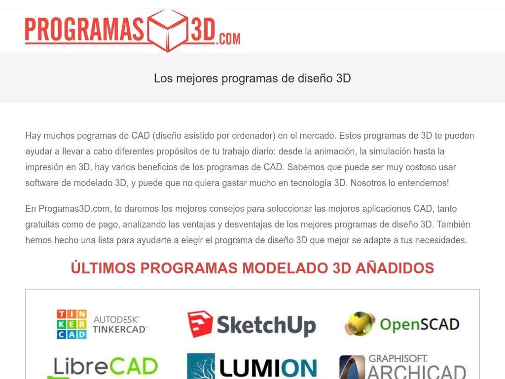 Los mejores programas de dise�o 3D - Programas 3D