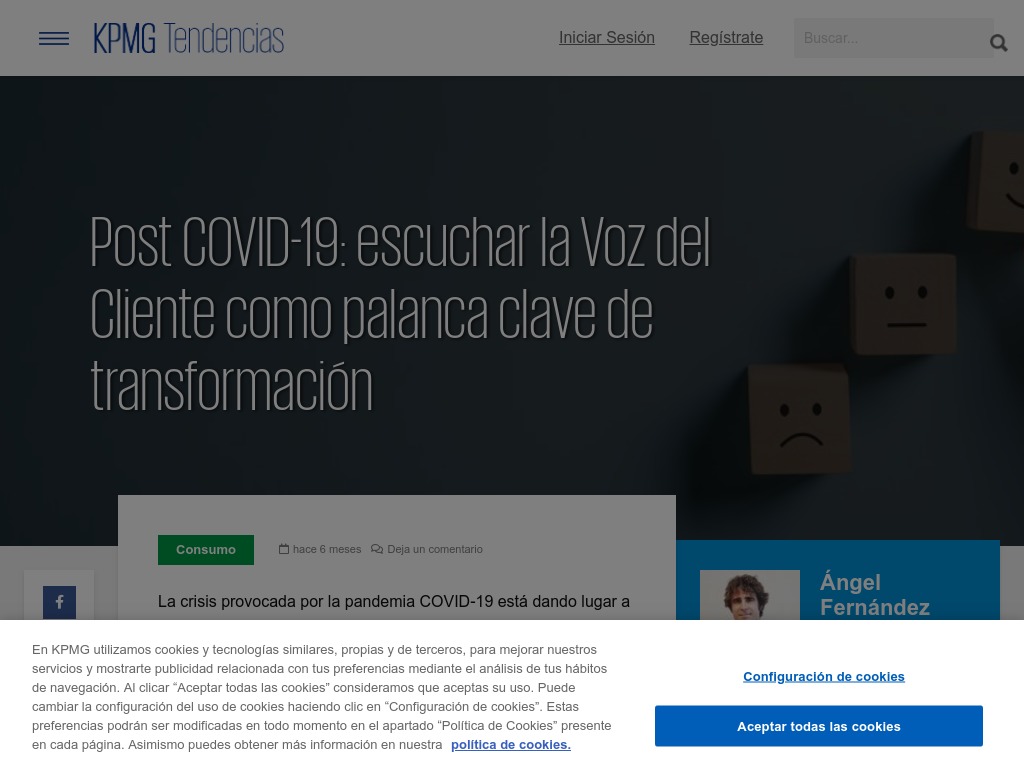 Post COVID-19: escuchar la Voz del Cliente como palanca clave de transformaci�n