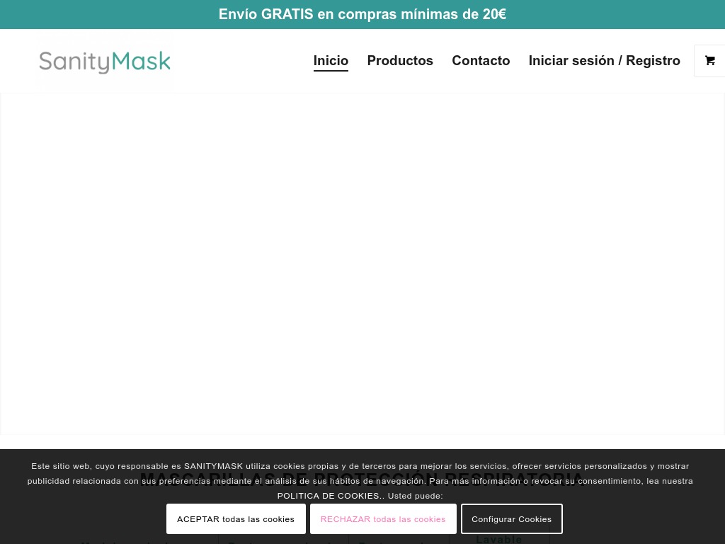 Tienda online Mascarillas de Protecci�n | Sanitymask