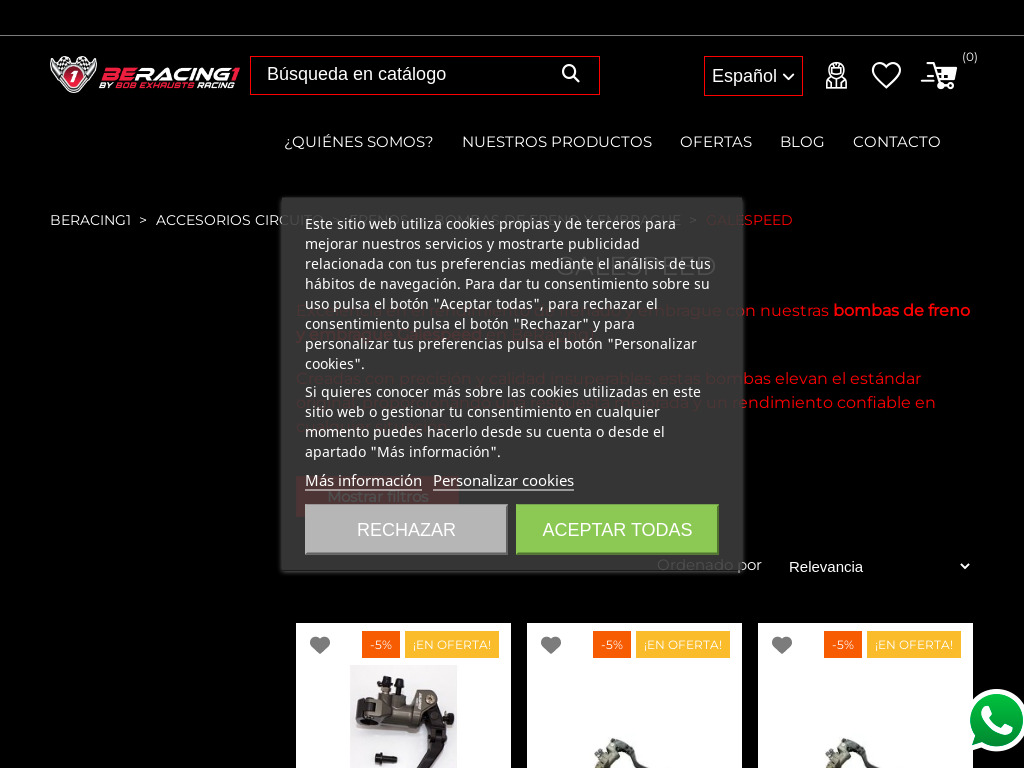 Bombas de freno y embrague Galespeed | BeRacing1