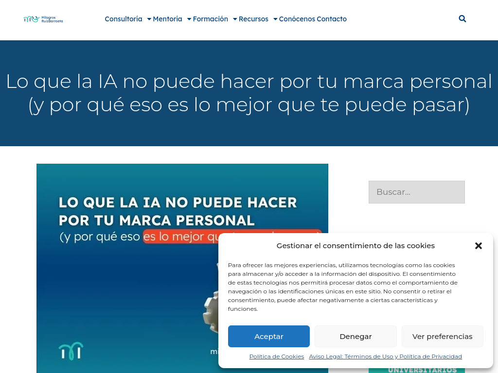 Lo que la IA no puede hacer por tu marca personal (y por qu� eso es lo mejor que te puede pasar) - Consultora estrat�gica microemp