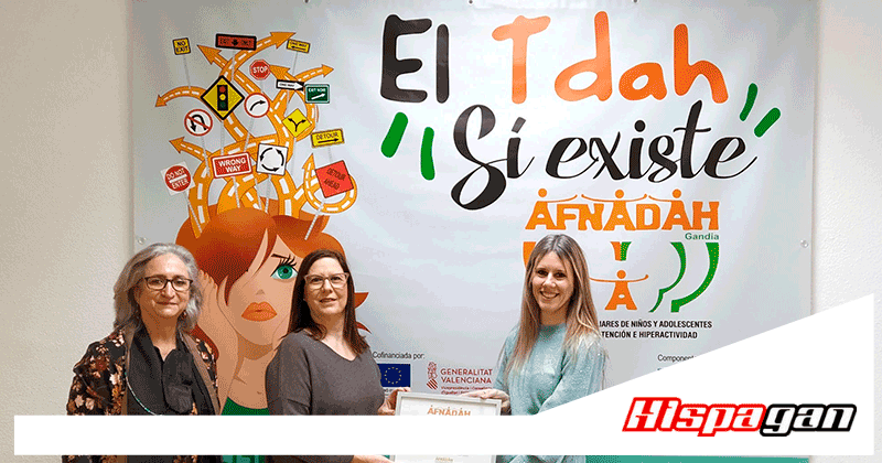 Colaboraci�n de Hispagan con la Asociaci�n AFNADAH | TDAH Gand��a